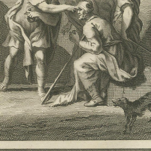 Pieter Mortier, Tobias Drives Out the Demon and Heals Tobit's Blindness, 1700, Engraving For Sale - Image 4 of 12