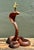 Vintage Hand Carved Wood Cobra Lamp For Sale - Image 4 of 12