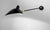 Mid-Century Modern Black Swivels Wall Lamp from Serge Mouille For Sale - Image 3 of 7