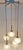 Vintage Five-Light Cascade Lamp with White Plastic Frame and Frosted Glass Shades, 1970s For Sale - Image 9 of 9