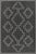 Momeni Contemporary Indoor/Outdoor Hampton Fog Rug in Black, 5'3" x 7' For Sale