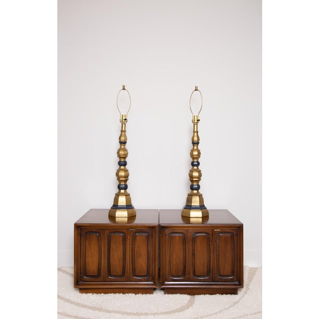 Mid-Century Modern Vintage Large Statement Table Lamps, a Pair For Sale - Image 3 of 6