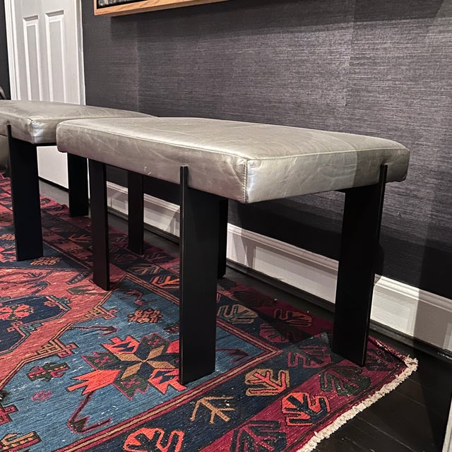 Blade Bench by Thomas Pheasant for Baker--Two Available For Sale - Image 11 of 16