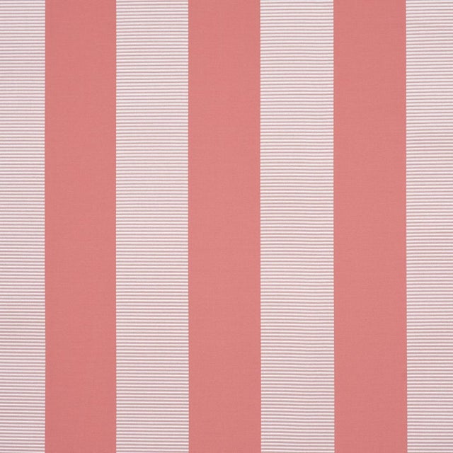 Traditional Sample - Schumacher Madison Wide Stripe Fabric In Pink For Sale - Image 3 of 5