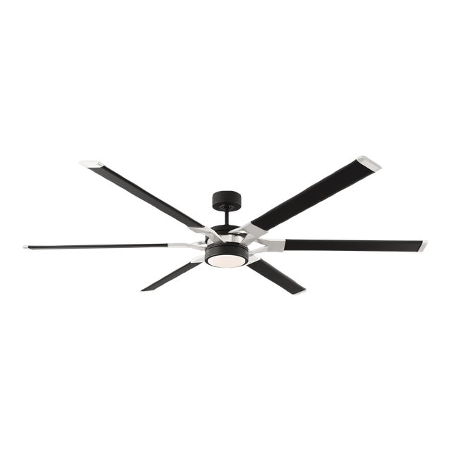 Sean Lavin by Visual Comfort Fan Loft 72" LED Ceiling Fan in Midnight Black For Sale