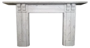 William IV Marble Fireplace Mantel, 1930s