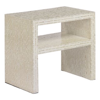 Derry Cream Capiz Shell Nightstand For Sale