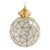 Art Deco Style Globe White Milk Glass & Brass Pendant Chandelier Lantern For Sale