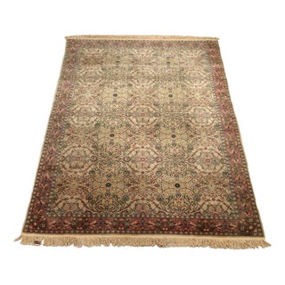 Turkish Hereke Rug in Wool For Sale