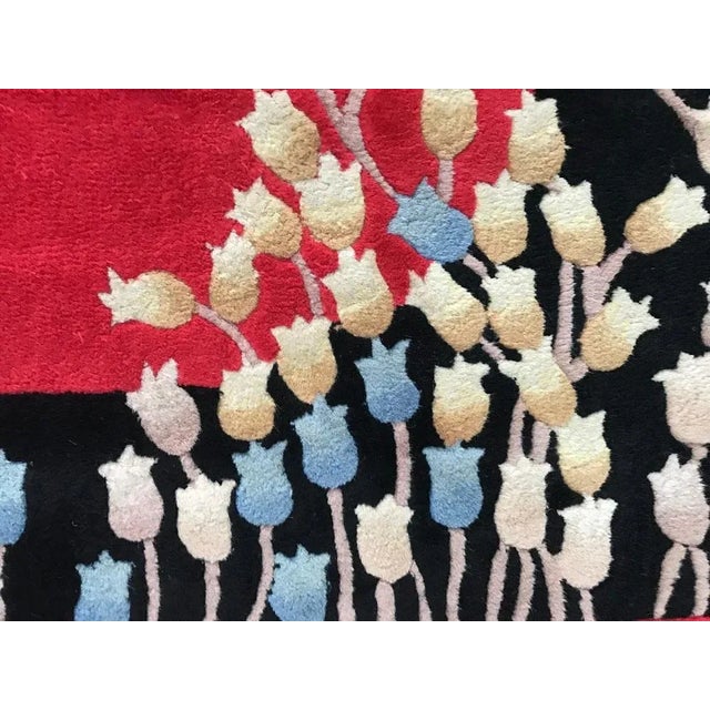 Red Modern Hand Tufted Rug For Sale - Image 8 of 14