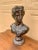 Plastic Vintage Neoclassical Apollo Belvedere Bust Sculpture on Pedestal For Sale - Image 7 of 11