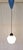 Vintage Ceiling Lamp with White Glass Shade on Black Plastic Mount, 1970s For Sale - Image 3 of 7