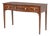 Sheraton Style Flame Mahogany Serpentine Table For Sale