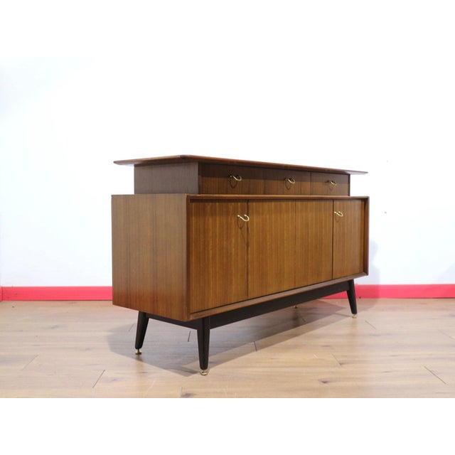 Mid Century Modern Vintage G Plan Afromosia Credenza Sideboard For Sale - Image 14 of 15