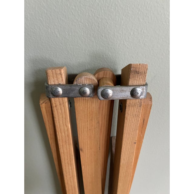 1970s Praia Folding Canvas Chair Attributed to Pier Giacomo Castiglioni for Gavina Italy For Sale - Image 13 of 14