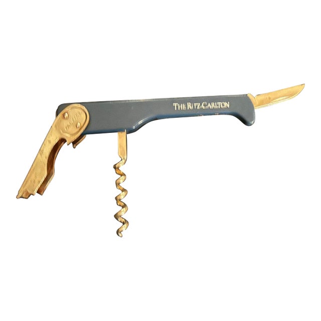 Vintage Ritz Carlton Waiter Corkscrew and Bottle Opener For Sale