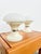 Mushroom Lamps in White Opaline Glass and Lacquered Metal, 1970s, Set of 2 For Sale - Image 10 of 11