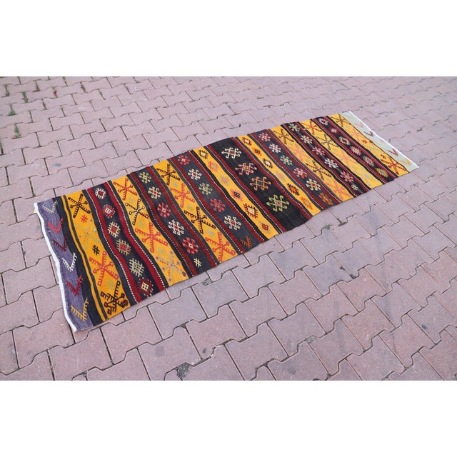 Size: 2.6 x 7.4 ft ( 80 x 226 cm) 31 x 89 inches Color: Organic Natural Dye ( Red,Black,Green,Yellow ) Material: 100% Hand...