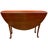 Versatile vintage American Queen Anne-style mahogany drop-leaf table, circa 1930s–1940s, designed to function as a slim...