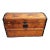 Early American Style Refinished Pine and Metal Blanket Chest / Trunk, Circa 1920 For Sale