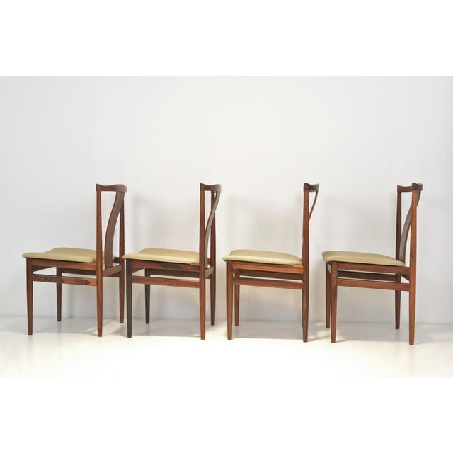 Rosewood chair ensemble designer: henning sorensen year: around 1960 manufacturer: danex country: denmark measurements: h...