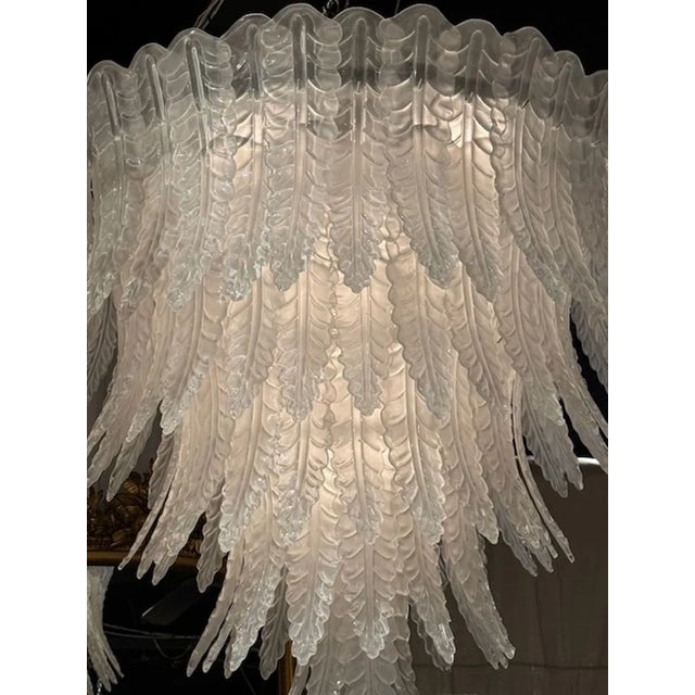 Large Scale Murano Waterfall Chandelier For Sale - Image 4 of 7