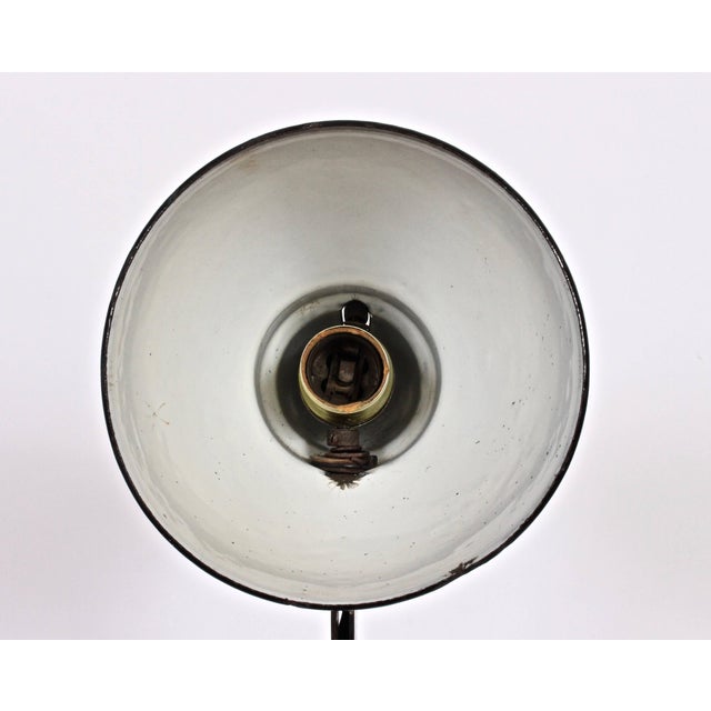 J. J. Pieter Oud Style Black Bauhaus Architects Desk Lamp, C. 1930 For Sale - Image 6 of 11
