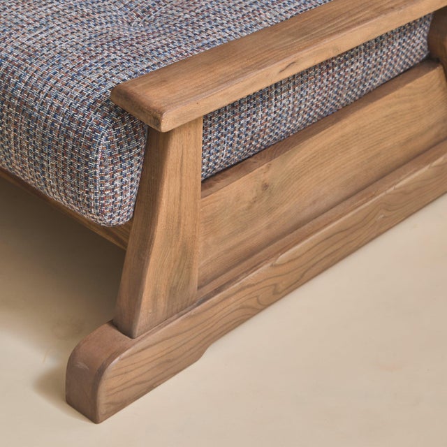 French Elm Armchair, 1960s - 2 Available For Sale - Image 4 of 11
