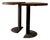 Steel and Oak Console Table, 1980s, Set of 2 For Sale