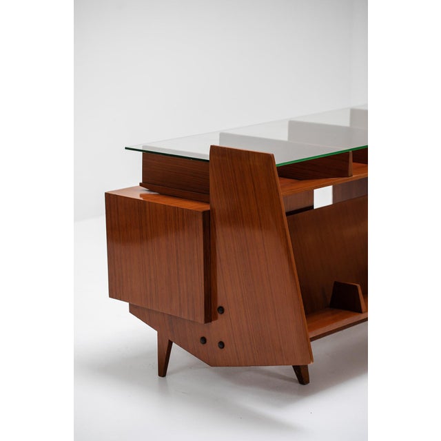 Italian Desk in Glass and Wood For Sale - Image 18 of 18