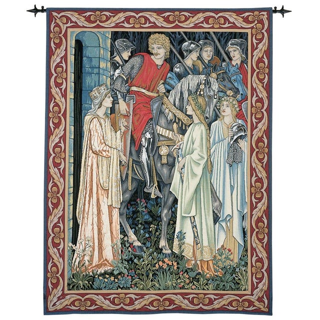 This tapestry was designed by Edward Burne-Jones, J. H. Dearle and William Morris and was woven by Morris & Company in...