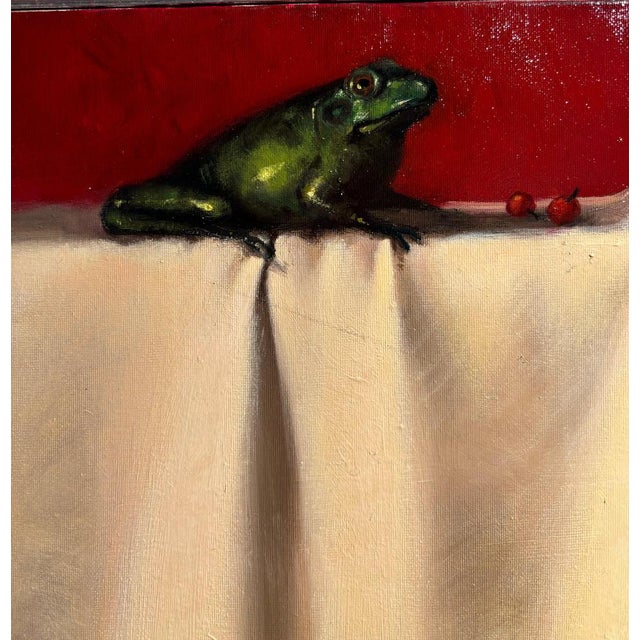 Early 21st Century Luisa Albert, Kiss Me, Oil on Canvas For Sale - Image 5 of 9