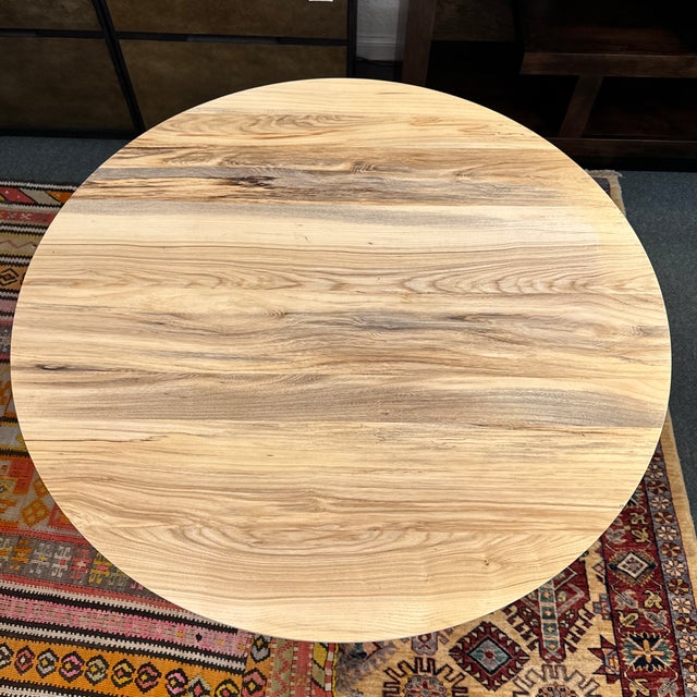 Room & Board Aria Spalted Sugarberry 36in Pedestal Dining Table Chairish