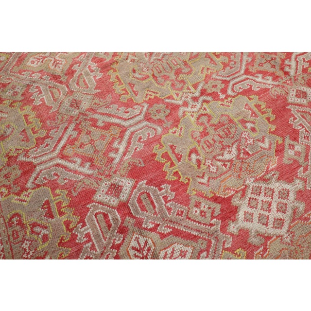 Traditional Antique Zabihi Collection Oversize Oushak Rug - 11'5" x 13'10" For Sale - Image 3 of 12