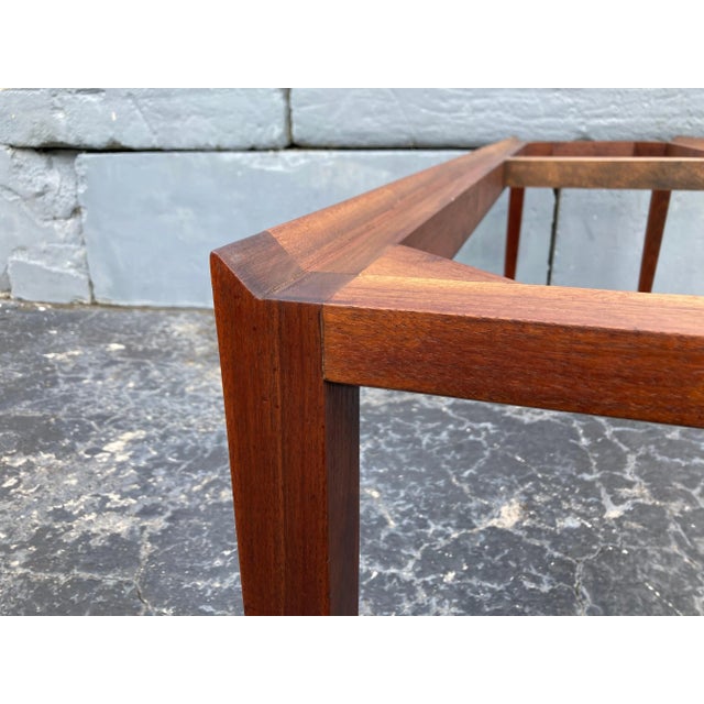 Brown 1950s Walnut & Marble Console Table Attributed to Gio Ponti For Sale - Image 8 of 13