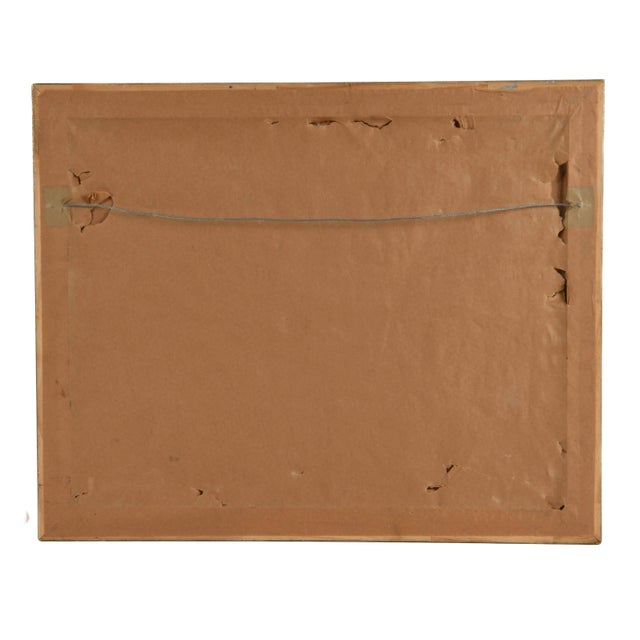 Late 20th Century Framed Signed José María Mijares "Waiting Under the Moon" Mix Media For Sale In Greensboro - Image 6 of 12