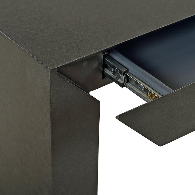 2020s Charcoal Modern Waterfall Desk For Sale - Image 5 of 8