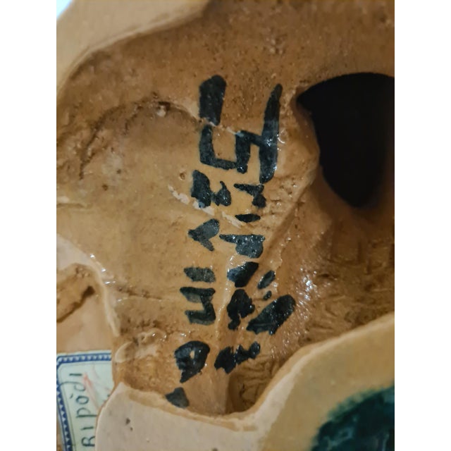 Savino Tripodi, Figurative Sculptures, 1980s, Glazed Terracotta, Set of 2 For Sale - Image 8 of 18