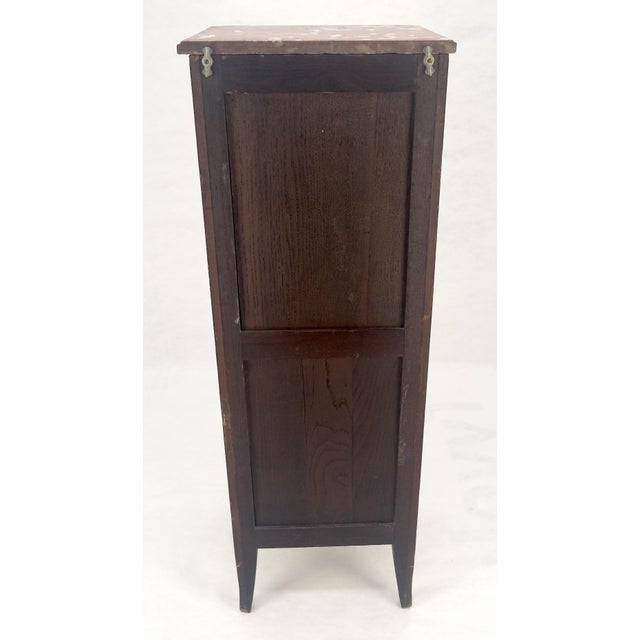 Rouge Marble Top 6 Drawers w/ Dovetails French Louis XV Lingerie Chest Dresser For Sale - Image 9 of 18