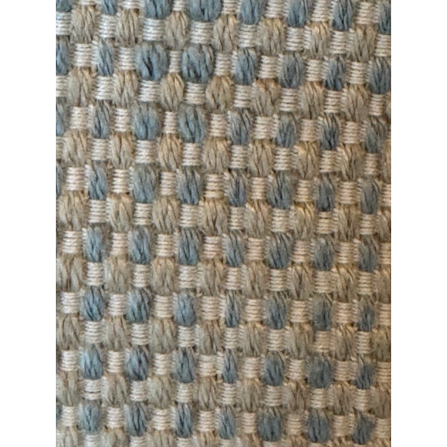 Cream Baker Milling Road Chaise Lounge – Upholstered Neutral Basketweave For Sale - Image 8 of 14