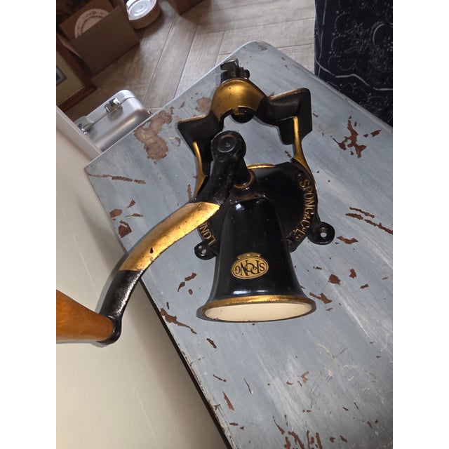Beautiful antique cast iron Spong & Co. London Coffee grinder...