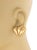 Contemporary Mid 20th Century Kieselstein-Cord Vintage 18k Yellow Gold Shell Heart Huggie Earrings For Sale - Image 3 of 6