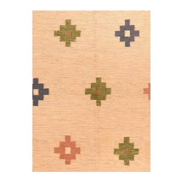 Traditional Vintage Swedish Kilim Rug 6'6'' x 9'11'' For Sale - Image 3 of 3