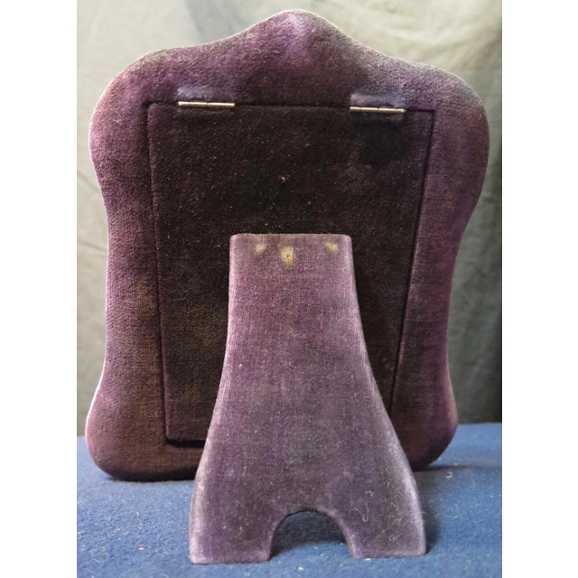 Silver Vintage Early 20th Century Elaborate Sterling Photo Frame For Sale - Image 8 of 8