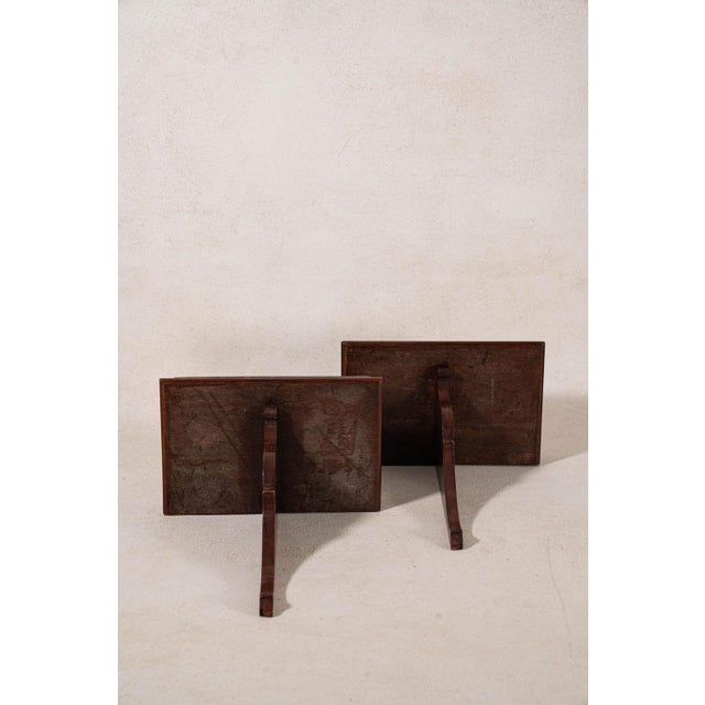 19th Century Pair English Mahogany Wall Brackets With Carved Shelf For Sale In Charleston - Image 6 of 6