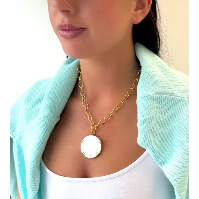 This two piece necklace is a classic Dina Mackney look. Goes with everything. Length is adjustable to any length up to...