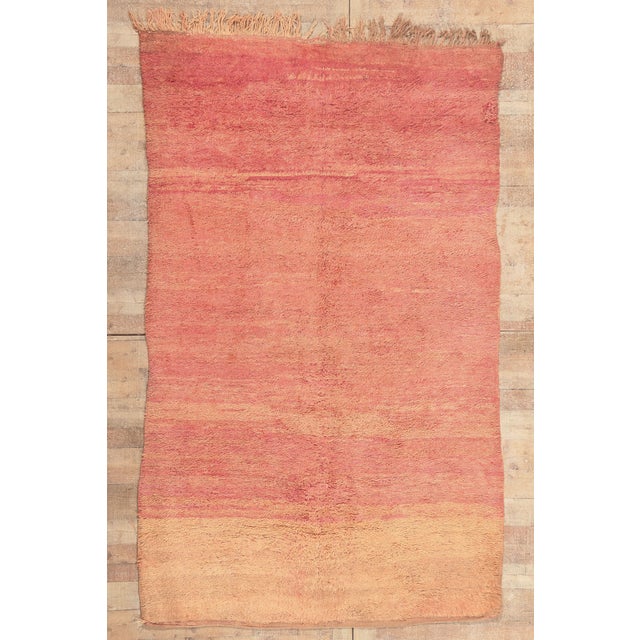 Vintage Beni Mrirt Moroccan Rug, 05'05 X 09'00 For Sale - Image 10 of 10