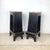 A striking pair of contemporary Shaker style step stools featuring bold architectural forms, integrated lower steps, and...