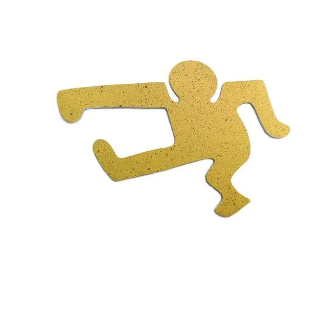 1990 pop art wall sculpture made of Gatorfoam. Two sided green and yellow with splatter effect. You can choose the color...