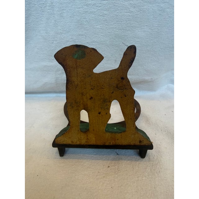 Cast Iron Adorable JRT Small Dog Feeder